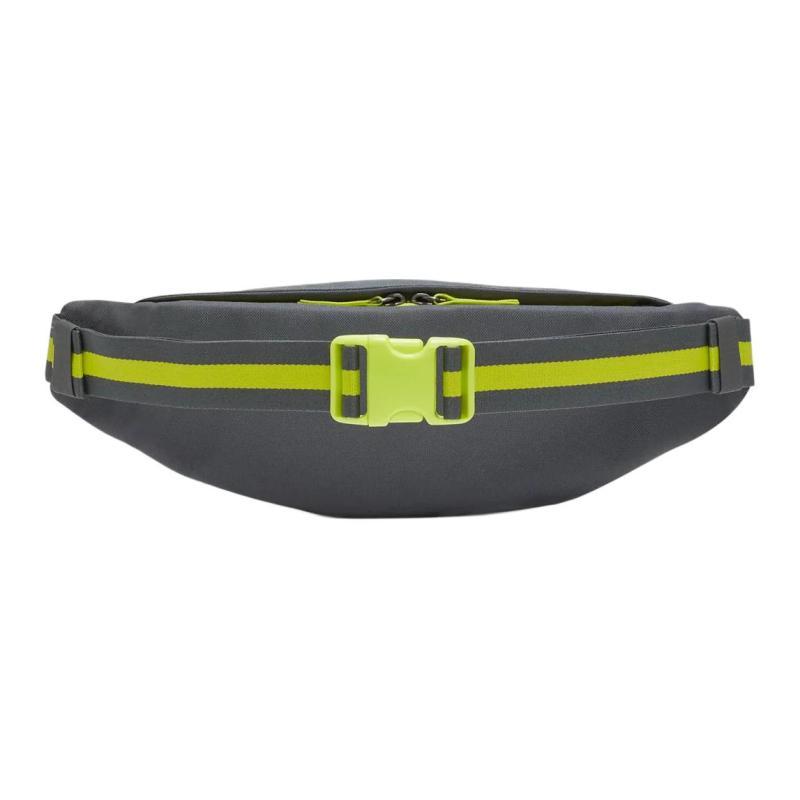 Nike Heritage Polyester Sling Bag Fanny Pack Regular Unisex Gray Yellow Green Casual BA5750-068