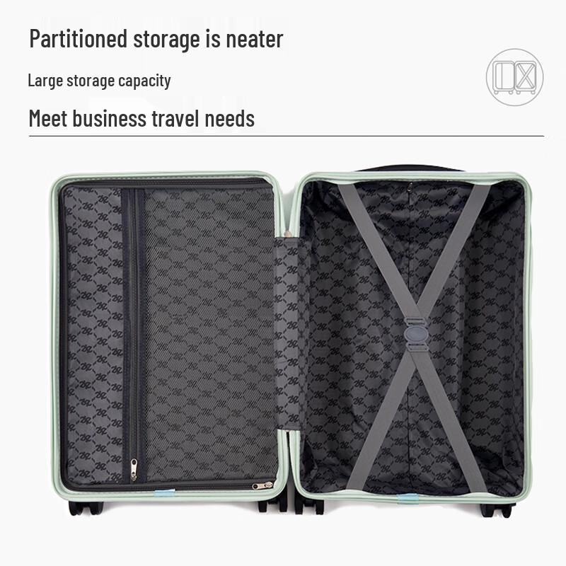 ELLASSAY Haze Blue 20-inch Carry-On Luggage