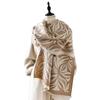 New Classic Printed Scarf Women'S Winter Ins Retro Versatile Thickened Warm Long Shawl Student Dual-Purpose Scarf