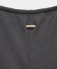 ETRE AU SOMMET Layered Buckle Line Top (Charcoal)