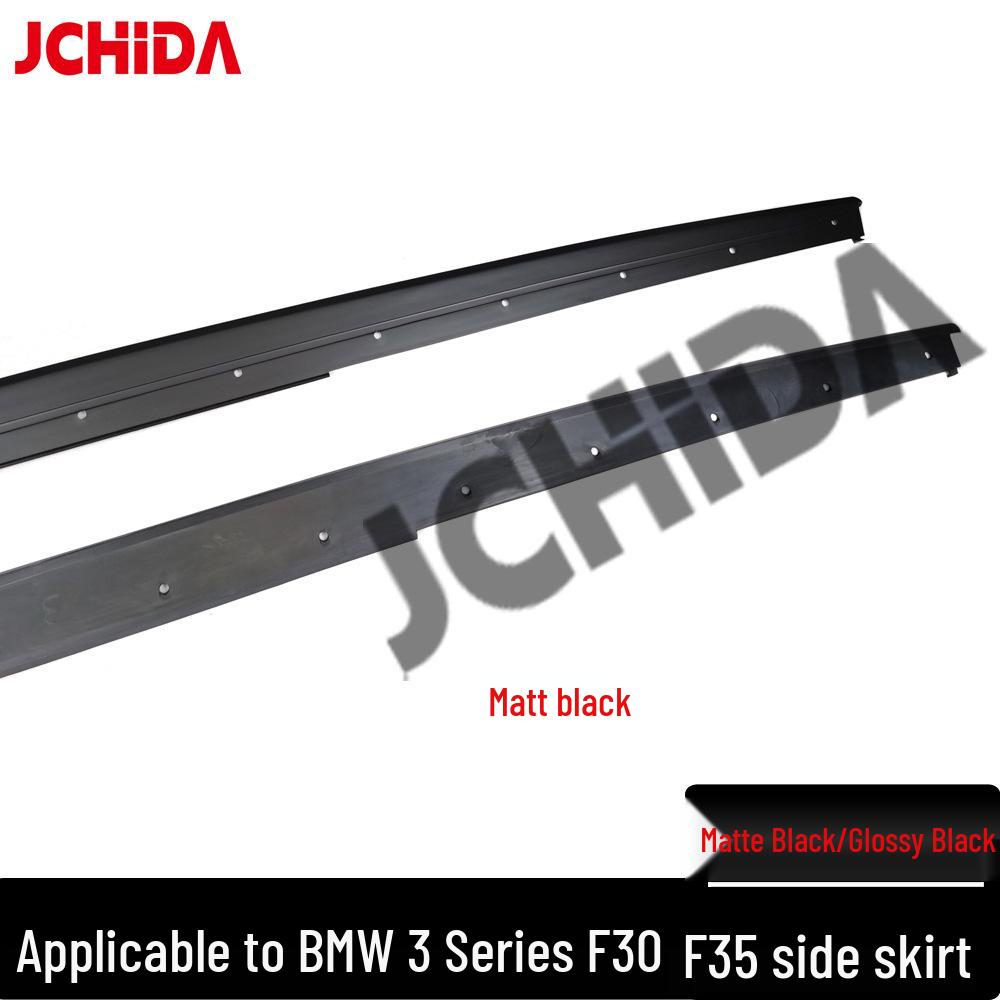 BMW 3 Series F30/F35 Glossy/Matte Black PP Plastic MP Style M Sport Side Skirts