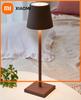 LED Lamp Bedside Table Vintage Dimmable 5200 mAh Battery Operated Waterproof IP54 Wireless Table Lamp Candle Warmer 3000K USB