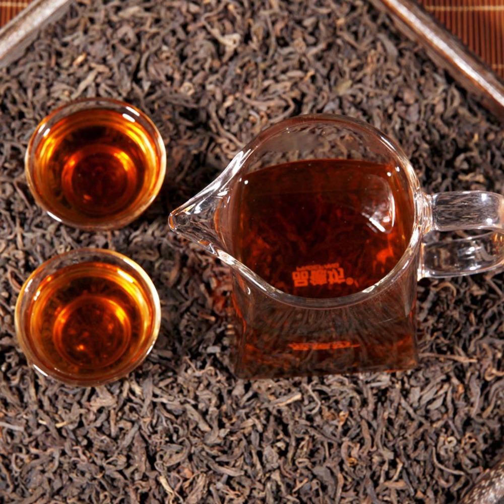 Organic Ripe Pu-erh Tea Loose Leaf Yunnan Black Puer Chinese Fermented Tea