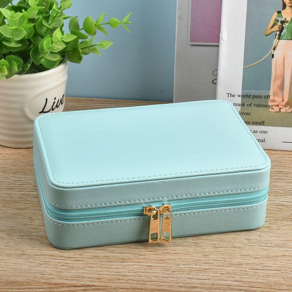 Large Capacity Portable Jewelry Organizer Dustproof Jewelry Storage Case  Earrings