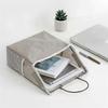 2pcs Cotton Linen Wallmounted Storage Bag Wall Hanging Organizer Book Magazine Holder