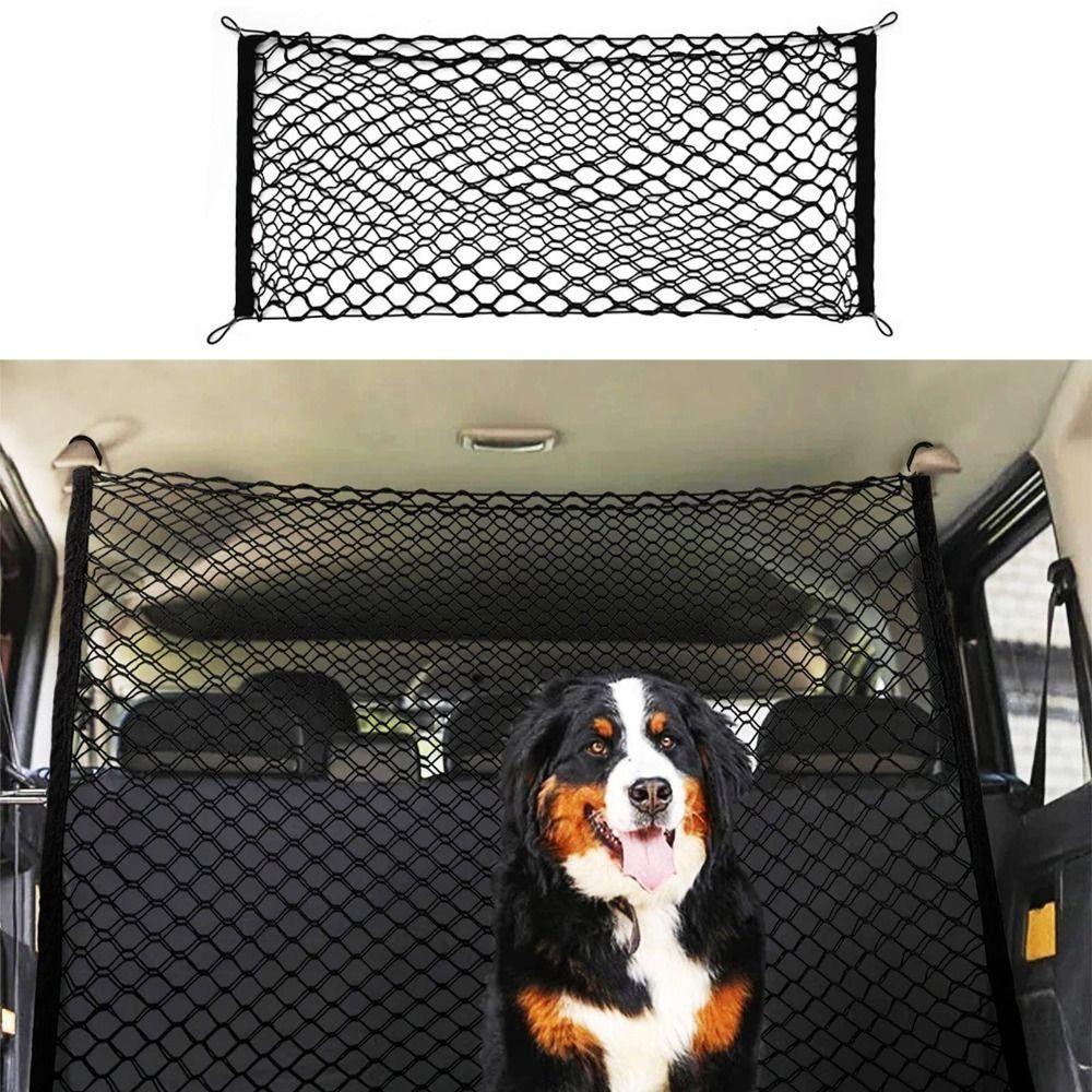 Double Layer Cargo Net Adjustable Car Mesh Storage Bag Luggage Mesh Net  Back Rear Seat