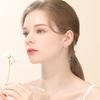 Dieuamour Silver 925 Label Fleur Earrings