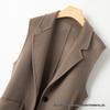 2023 Women's Double-Sided Cashmere Wool Vest: Sleeveless, Short Black Suit Coat