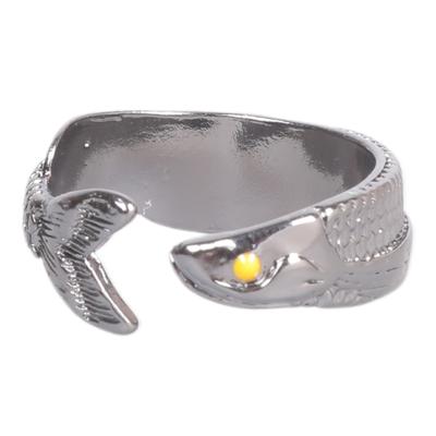 Adjustable Fish Shaped Rings Portable for Women Fashionable and Versatile Alloy Jewelry for Everyday Casual Wear