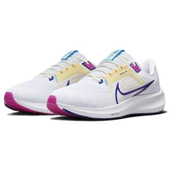Nike Air Zoom Pegasus 40 White Deep Royal Blue - DV3853-105