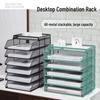 Multilayer A4 Metal Desktop File Organizer and Storage Rack Set for Office Supplies