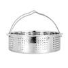 Dimsum Kitchen Tool Basket Compatible with Pot Stainless Steel Cage Cakeware Cooker Steamer