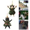 1PCS Christmas Tree Pendants 2D Acrylic Cute Cat Hanging Ornaments For Wall Xmas Tree Decorations Party Supplies New Year G D5S3