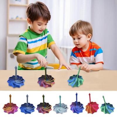 3D Baskılı Fidget Yıldız Stres Kaygı Giderici Fraktal Genişletilmiş Yıldız Saplı Dönen Spiral Genişletilebilir Yıldız Dekompresyon Oyuncak