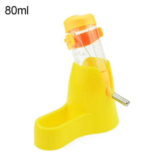 

80/125ml 3 in 1 Pet Hamster Squirrel Water Bottle Bowl Base Hut Food Feeder Nest