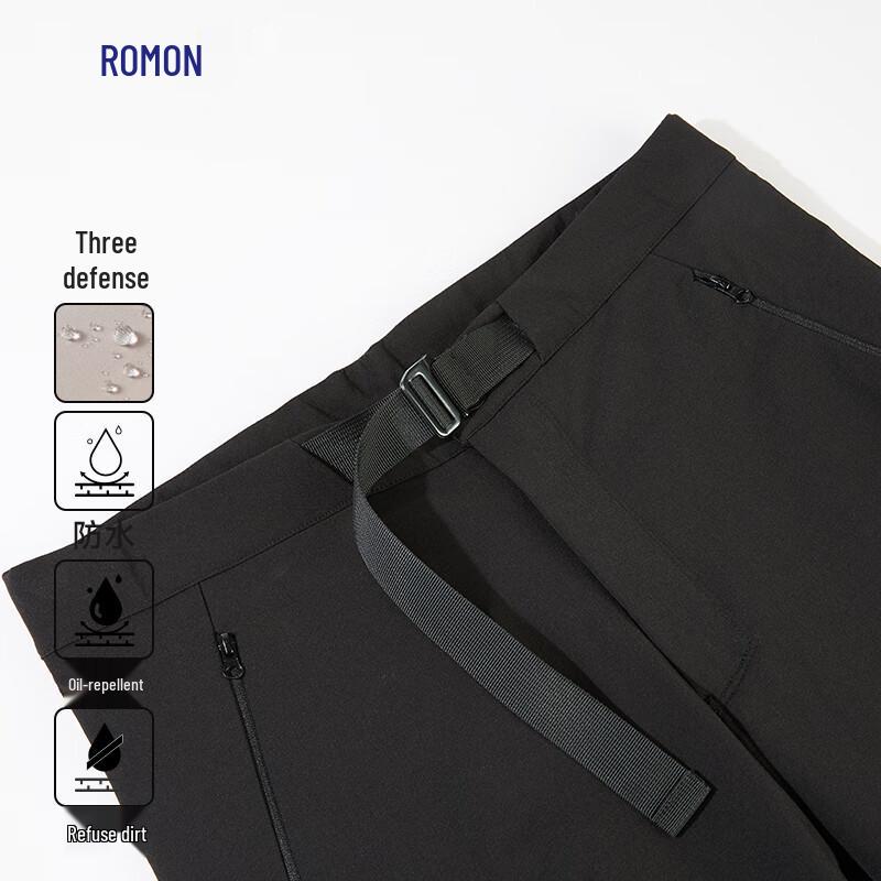 ROMON Men's Water-Resistant Outdoor Straight-Leg Cargo Pants