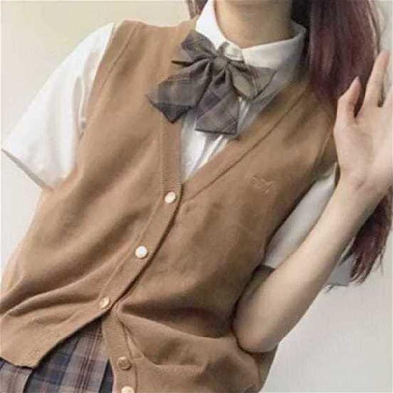 

Модный женский комплект из двух вещей в стиле JK Осень/Зима: Плиссированная юбка и вязаный жилет 2XL