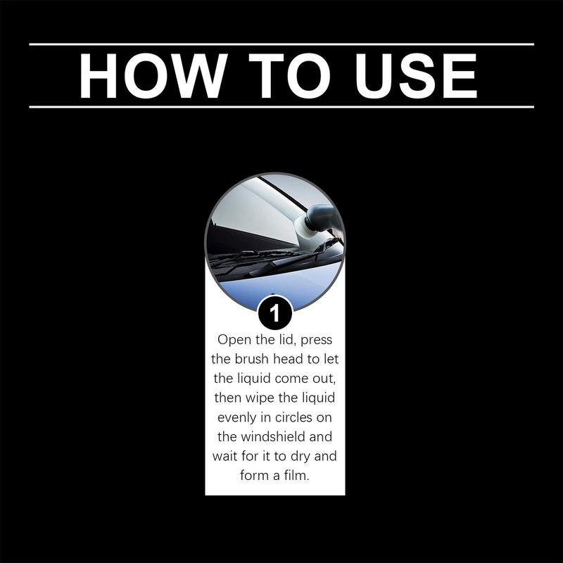 Windshield Coating 70ml Hydrophobic Glass Coating Agent Windshield Fog Prevention Rain Guard Remover Water Defogger Liquid For