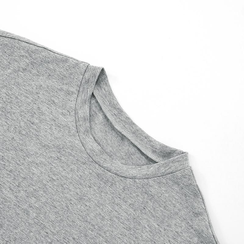 Long Sleeve Women Pullover O Neck Skinny Y2K Summer Clothes Casual T Shirt Top Streetwear 2025 Fashion Gray Tees Crop Top