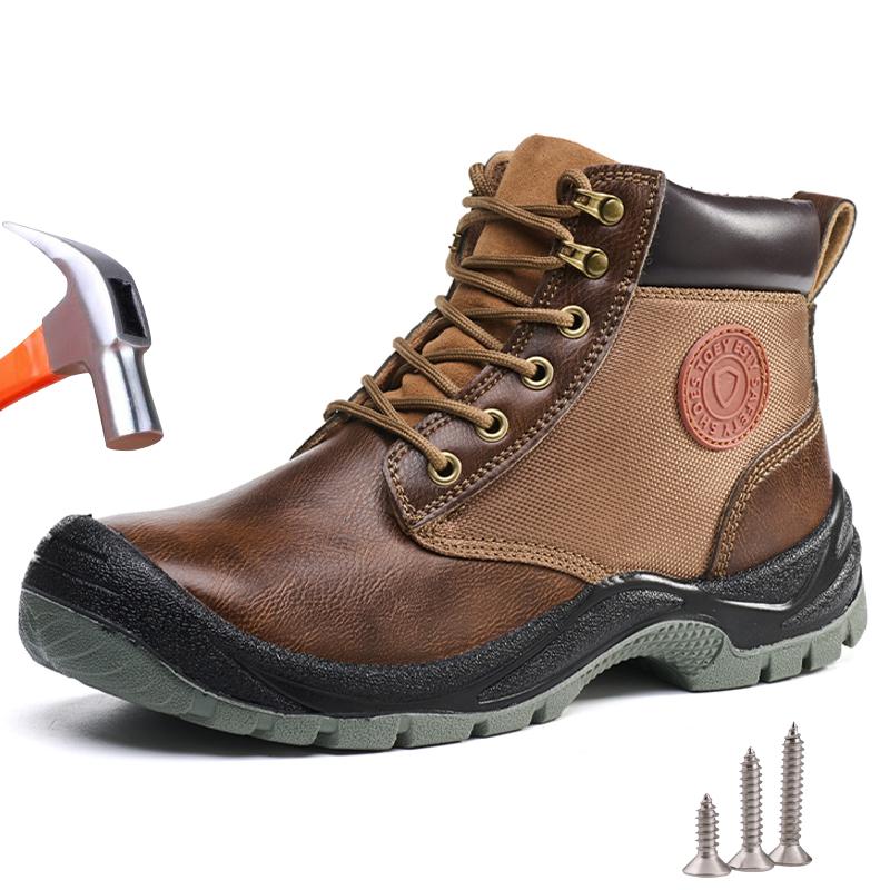 Work Safety Boots Men Anti-smash Anti puncture Steel Toe Work Shoes Indestructible Security Protection Men Safety Shoes