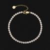 KRKC Sexy Women Jewelry Heart Initial Boho Beach Ankle Bracelet Layered Foot Chain Infinity Love 14 Karat Gold Anklet Cuban Link