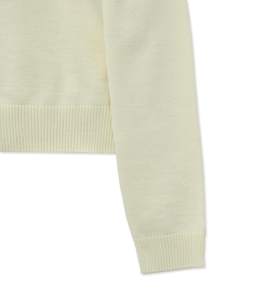 THE SATURDAY EVENING POST Cutout Knit_Ivory