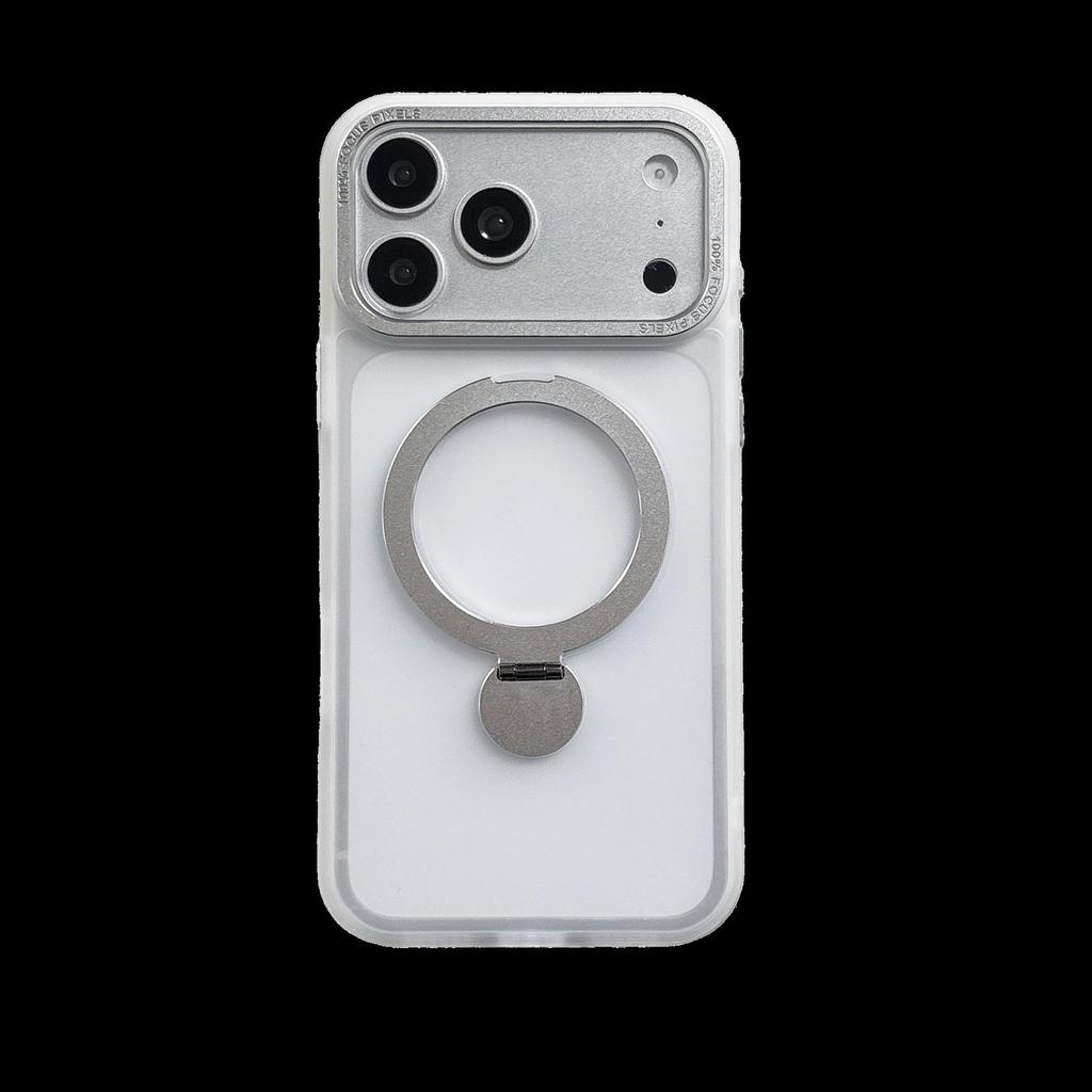 Apple 15 Pro Max/17 Pro Max Phone Case with Invisible Magnetic Rotatable Bracket