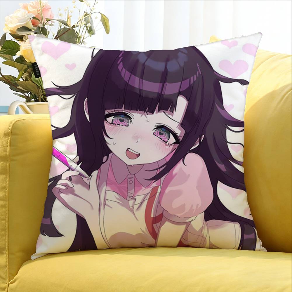 Video Game MMikan Tsumiki World Various Sizes Square Pillow Case For Car Home Bedchamber Decor