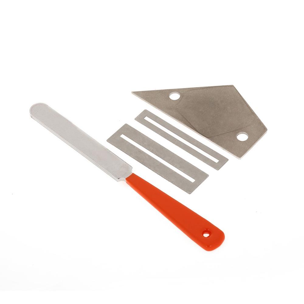 Silver Fret Crowning File Metal Fret Repair Kit Durable Guitar File Set  For Guitar Repair