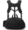 [M-SING] [Fatigue-Free!] Chest Bag, Harness Type, Front Bag, Outdoor, Hiking, Waterproof, Walking, Black SIX07-BK
