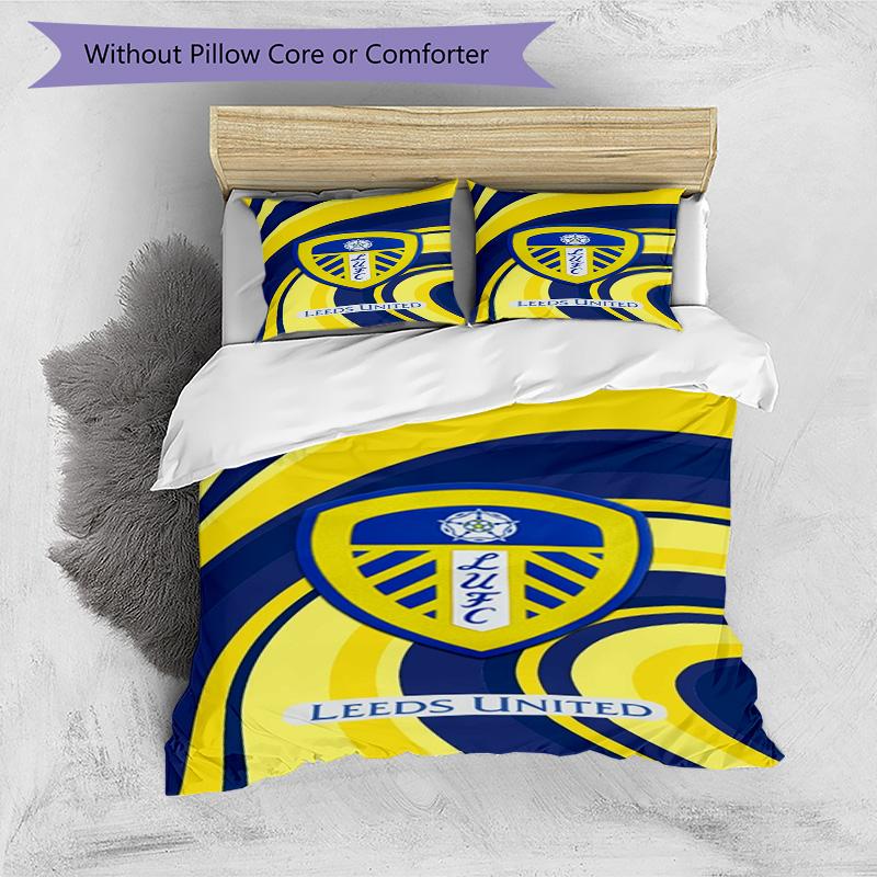 Fc Crest Design Printed Pattern Duvet Cover Set – includes 1 duvet cover and 2 matching pillowcases Bedroom decor Christmas gifts