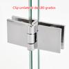 Thickness Glass Door Hinge Copper Glass Clamp 0Degree/90Degree/180Degree Glass Cupboard Showcase Cabinet Door Hinge