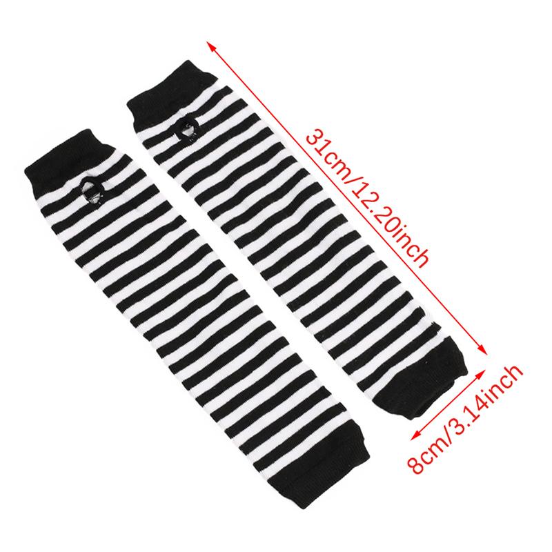 Ins Spring Summer Sports Long Fire Ninja Knitted Gloves Emo Women'S Sleeves Y2K