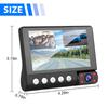 1080P Driving Recorder Car Dash Cam With 170 Degree Front Rear And Interior Cameras For Enhanced Safety And Security