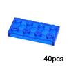 DIY Transparent Thin Plate Figures 3024 3023 Building Blocks 1x1 2X2 1x2 Dot Assemblage Educational Construction Clear Brick Toy