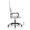 Gaming Chair In White and Black Synthetic Leather