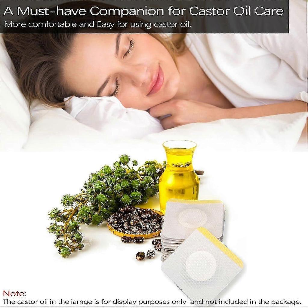 2025 Latest Model  12Pcs Hypoallergenic Castor Oil Pack Wrap for Belly Button,