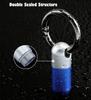 Aluminum Alloy Waterproof Pill Box Color Portable Small Pill Box Sealed Waterproof Keyring Mini Carry-on First Aid Pill Bottle