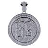 European and American Hip Hop Fashion Round Pendant Jewelry Necklace