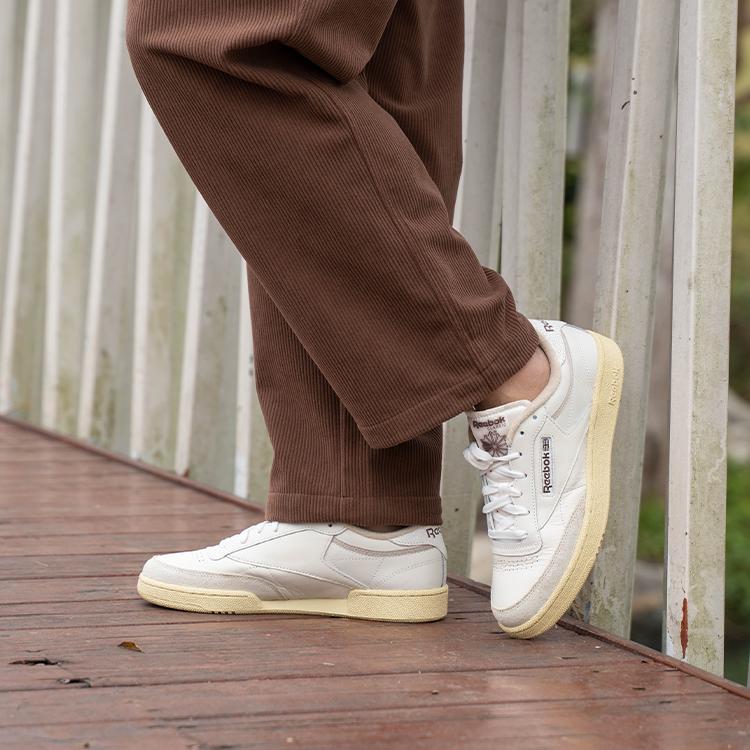 Reebok Club C 85 Vintage Chalk Unisex Sneakers Cream Weathered-White 100201119