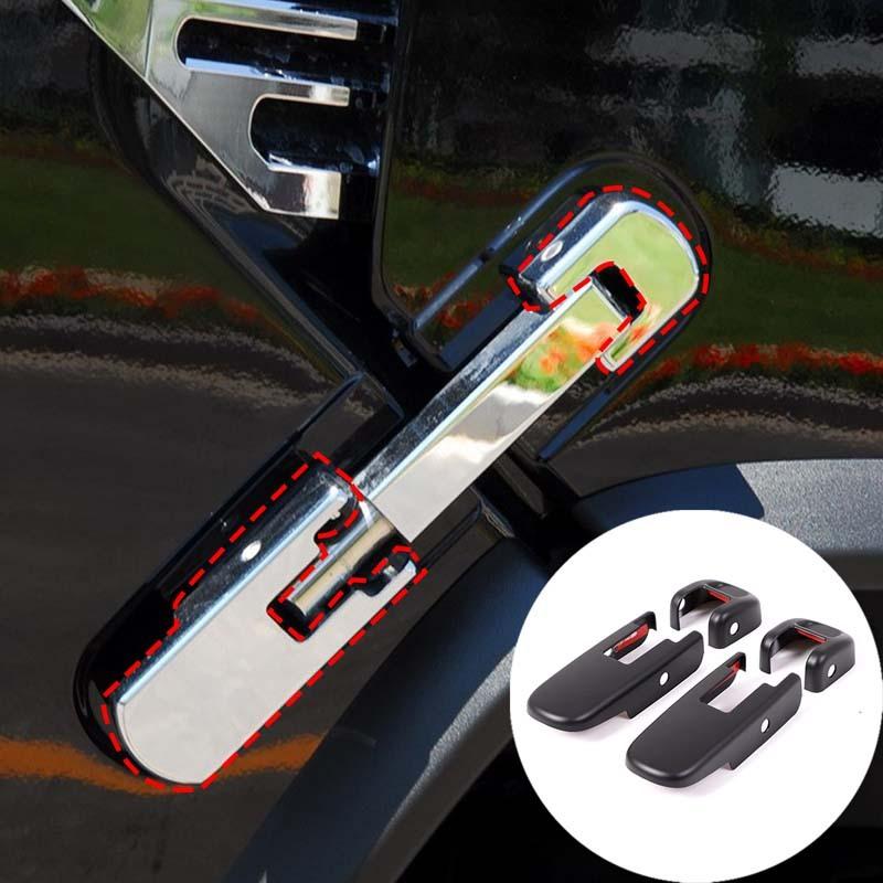 ABS Matt Black Car Hood Side Hinge Cover Decorative Stickers For Hummer H2 2003-2009 Car Exterior Accessories
