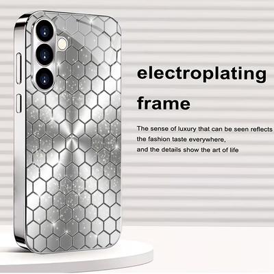 Fashion Atmosphere Simplicity High-end Electroplating Glass PhoneCase for Samsung Galaxy S26 S25 S24 S23 S22 S21 FE Ultra Plus