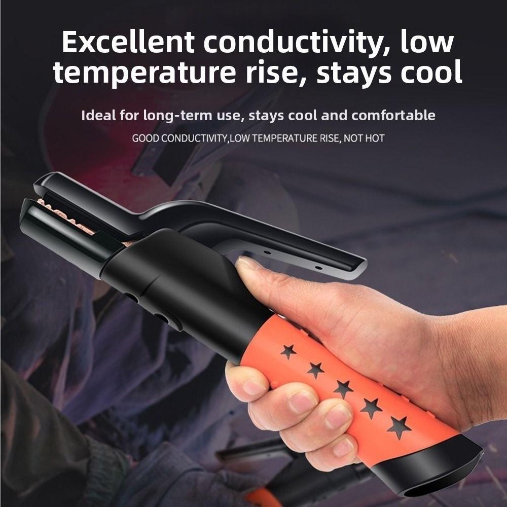 500A 1000A Welding Electrode Holder Heavy Duty Secure Grip Electrode Clamp Thickened Anti-scald Welding Tongs For Welders