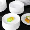 Multiple Sizes Main Dinner Plate Eco Friendly Imitation Porcelain Picnic Fruit Snack Dessert Plates Bone Dishes  Kitchen Dishes