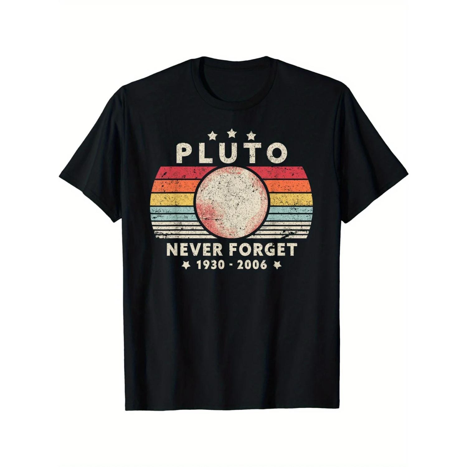 

Retro Letter Pattern Men s Casual Short Sleeved Round Neck T-shirt, Summer Outdoor Printed T-shirt Suitable for All Seasons S чёрный