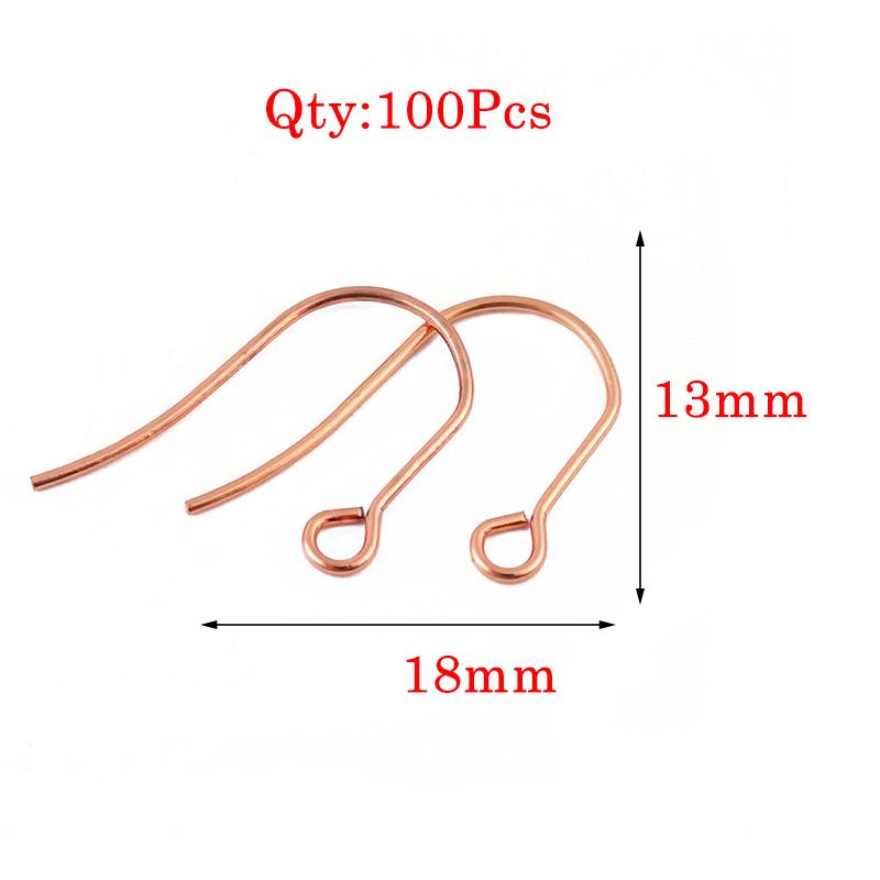 Stainless Steel Earrings Hook For Jewelry Making Hypoallergenic Women Dangle Cross Earring Clasps Fittings Diy Finding