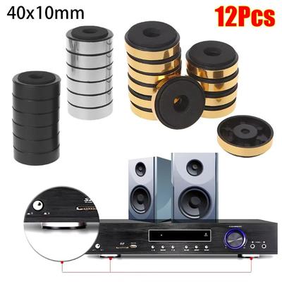 12Pcs Audio Active Amplifier Feets Shock Absorption Damping Speakers Repair Parts