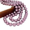 High Quality 10Mm Retro Premium Heavy Metal Purple Artificial Crystal Pearl Necklace Clavicle Chain