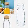 KADAX Glass Carafe Pitcher For Water 1000ml 1 Liter Water Wine Beverages Cork