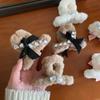 Sweet Bowknot Plush Hair Claw Clip New Classic Small Hair Clips Barrettes Hairgrips Headdress For Female Winter Hair Accessories